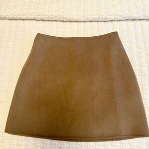 L'Academie Tan Mini Skirt